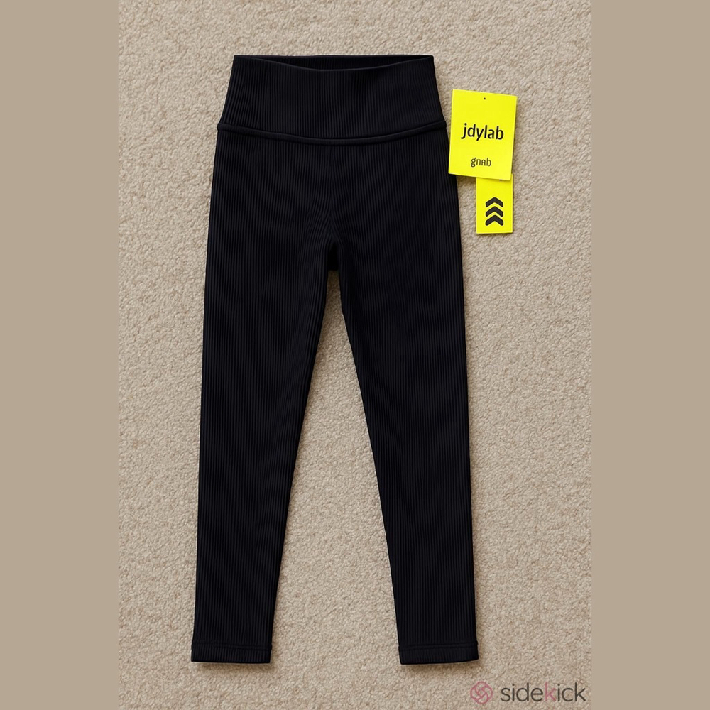 JoyLab Ribbed Leggings NWT Girls Small 6/7 Black